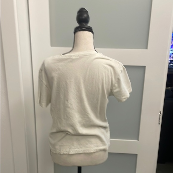 White Graphic Tee with Love Me or Leave Me Print - Picture 2 of 3